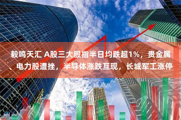 毅鸣天汇 A股三大股指半日均跌超1%，贵金属、电力股遭挫，半导体涨跌互现，长城军工涨停